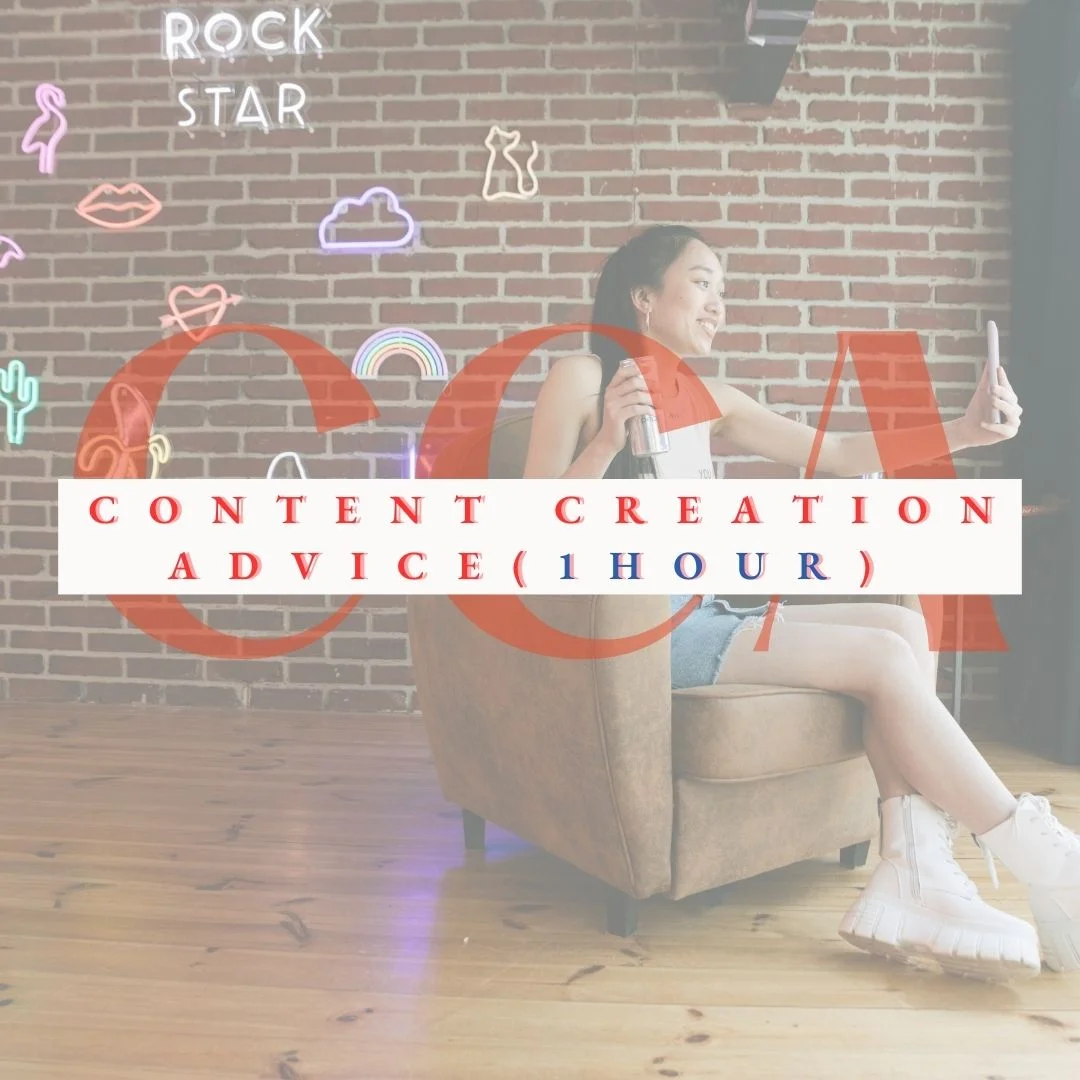 1 Hour Zoom Call Consulting For Content Creation Advice